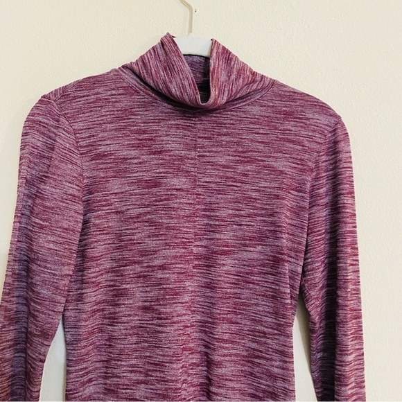 Lululemon Long Sleeve Top Heathered Bordeaux Drama Size 2 - Picture 4 of 16